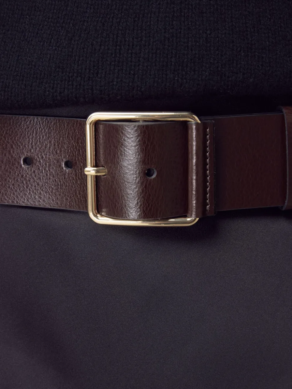 Berry Red N. Premium Made In Italy Wide Leather Belt