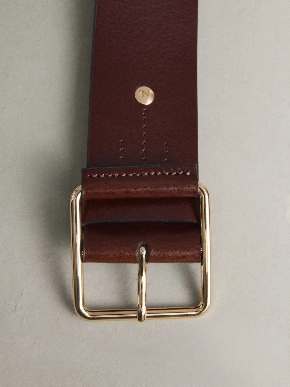 Berry Red N. Premium Made In Italy Wide Leather Belt