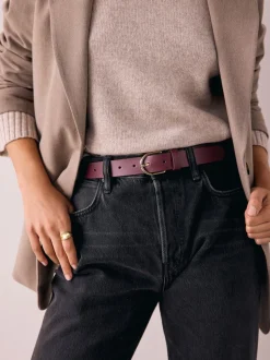 Berry Regular Leather Belt