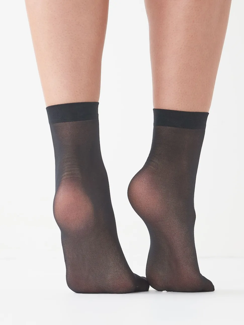 Black 20 Denier Ankle Socks 5 Pack