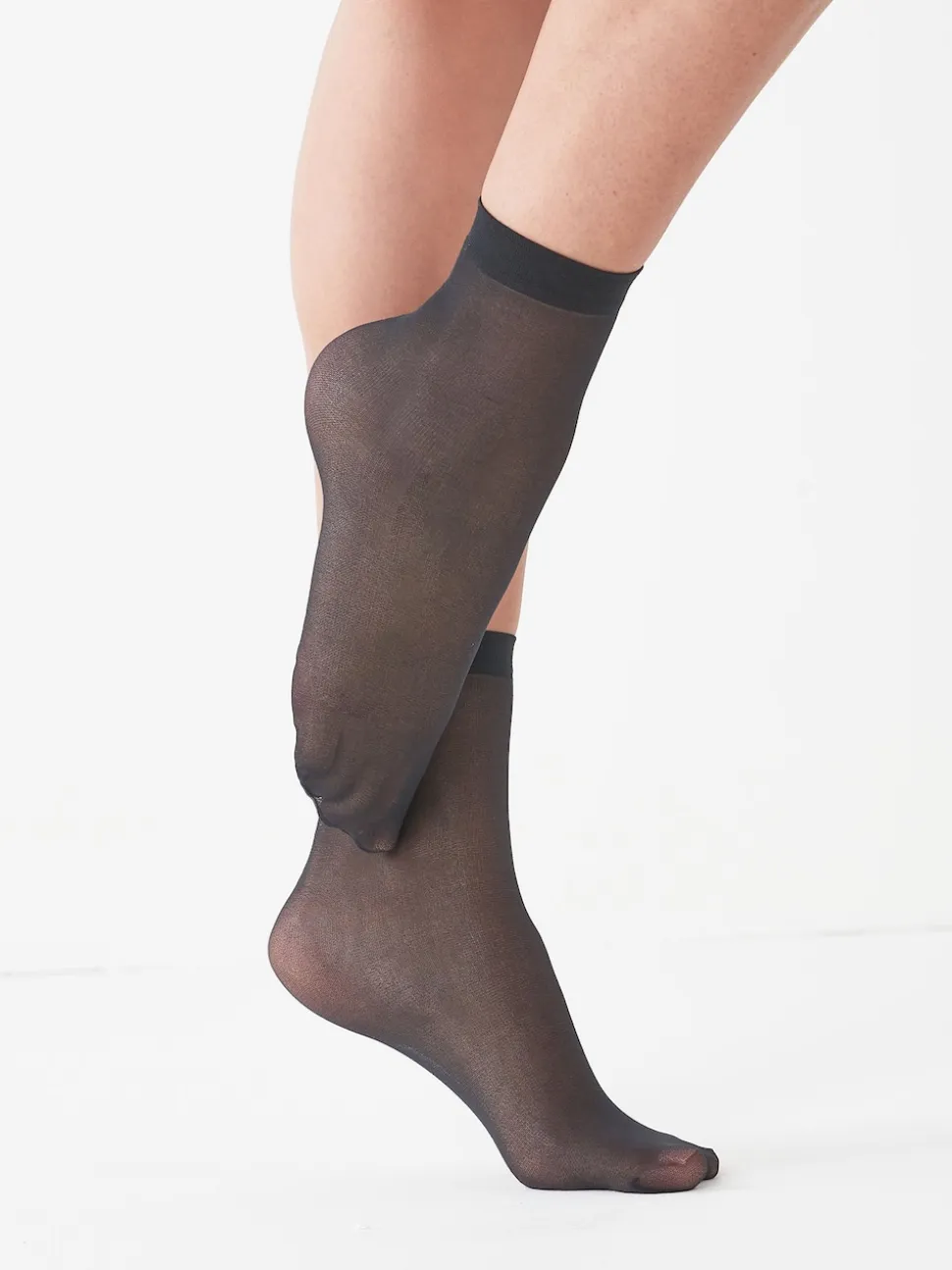 Black 20 Denier Ankle Socks 5 Pack