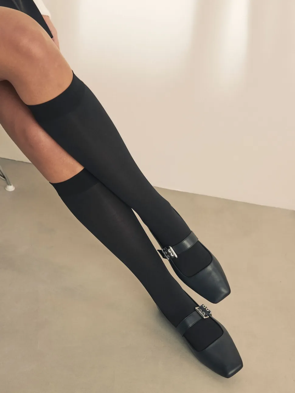Black 60 Denier Knee High Socks 3 Pack
