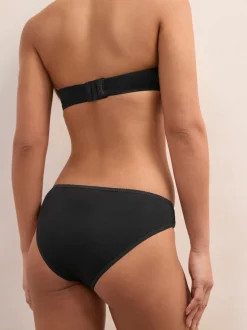 Black / Pastel Rose Nude / White Bikini Cotton Rich Knickers 7 Pack