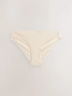 Black / Pastel Rose Nude / White Bikini Cotton Rich Knickers 7 Pack