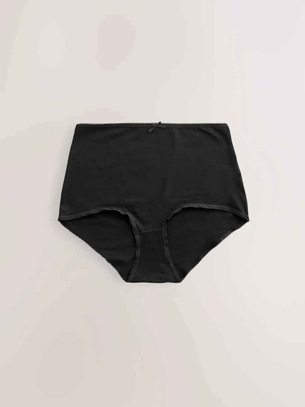 Black / Pastel Rose Nude / White Full Brief Cotton Rich Knickers 7 Pack