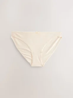Black / Pastel Rose Nude / White High Leg Cotton Rich Knickers 7 Pack