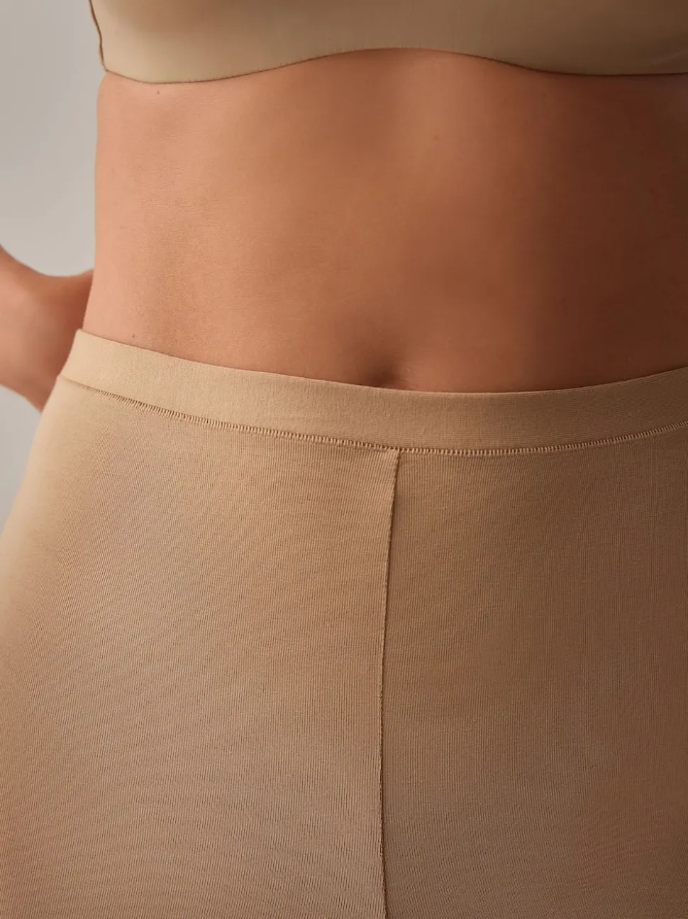 Black / Pastel Rose Nude Cotton Blend Anti-Chafe Shorts 2 Pack