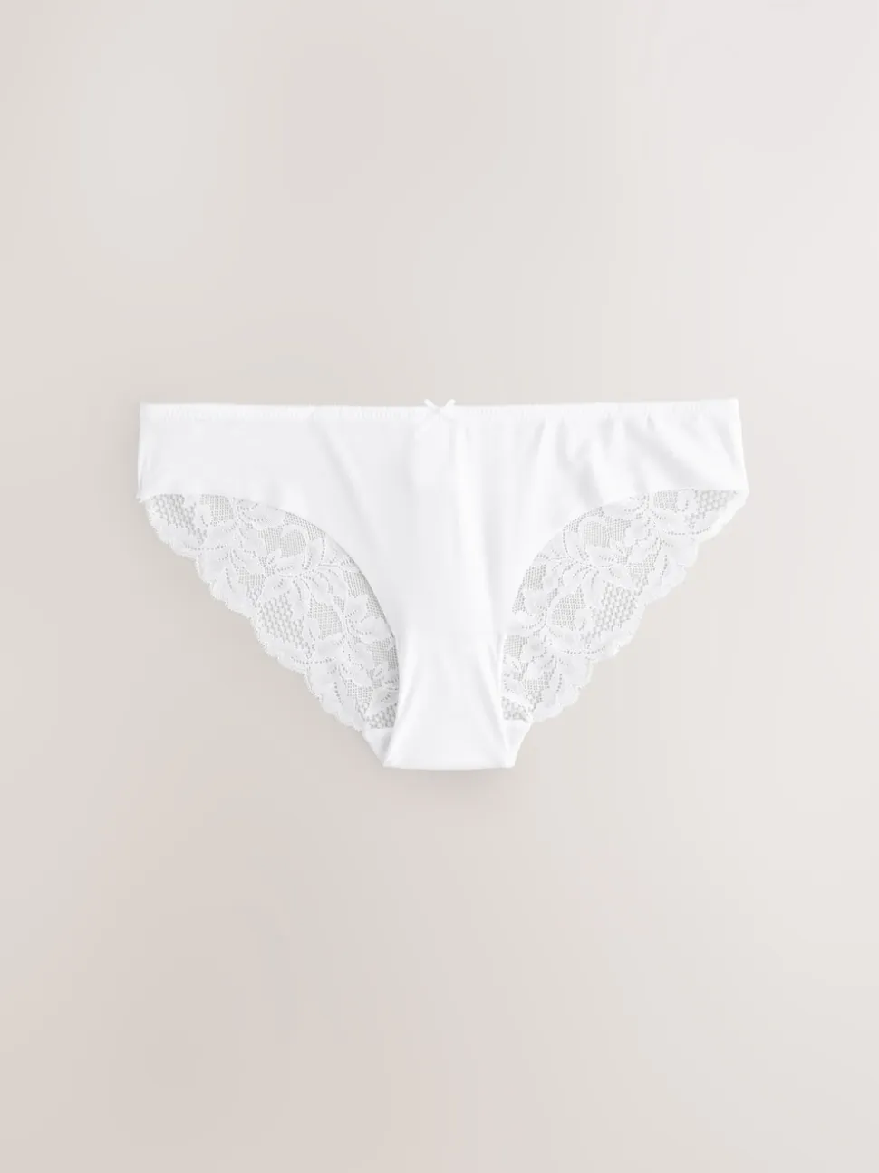 Black / White / Praline Nude Brazilian No VPL Lace Back Briefs 5 Pack