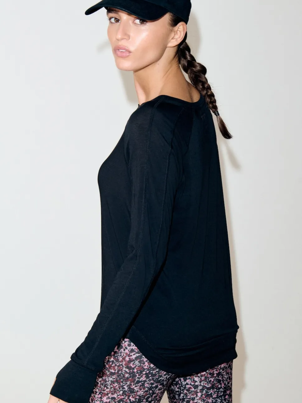 Black Active Crew Neck Long Sleeve T-Shirt