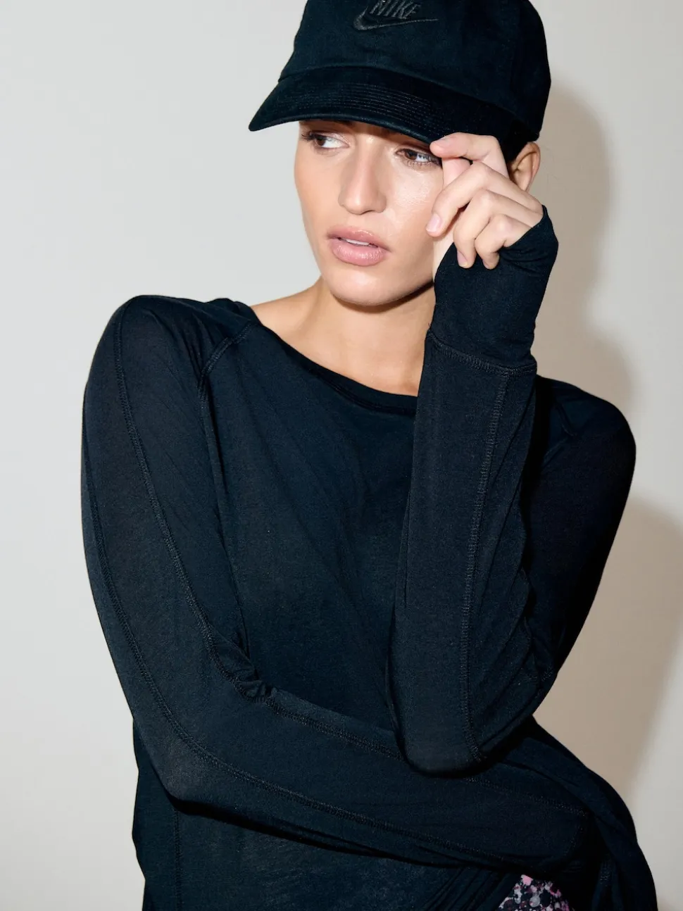 Black Active Crew Neck Long Sleeve T-Shirt