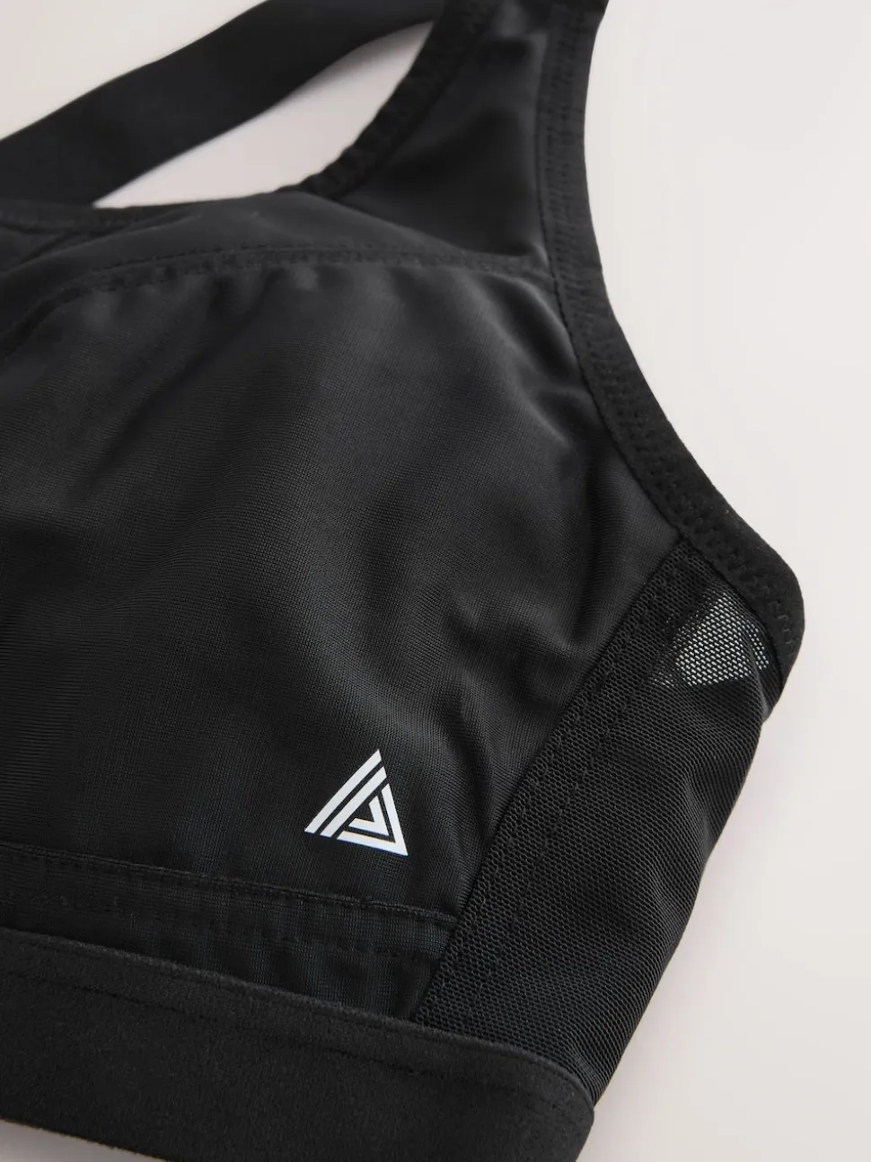 Black Active Sports High Impact Dry Tech Crop Tops 2 Pack