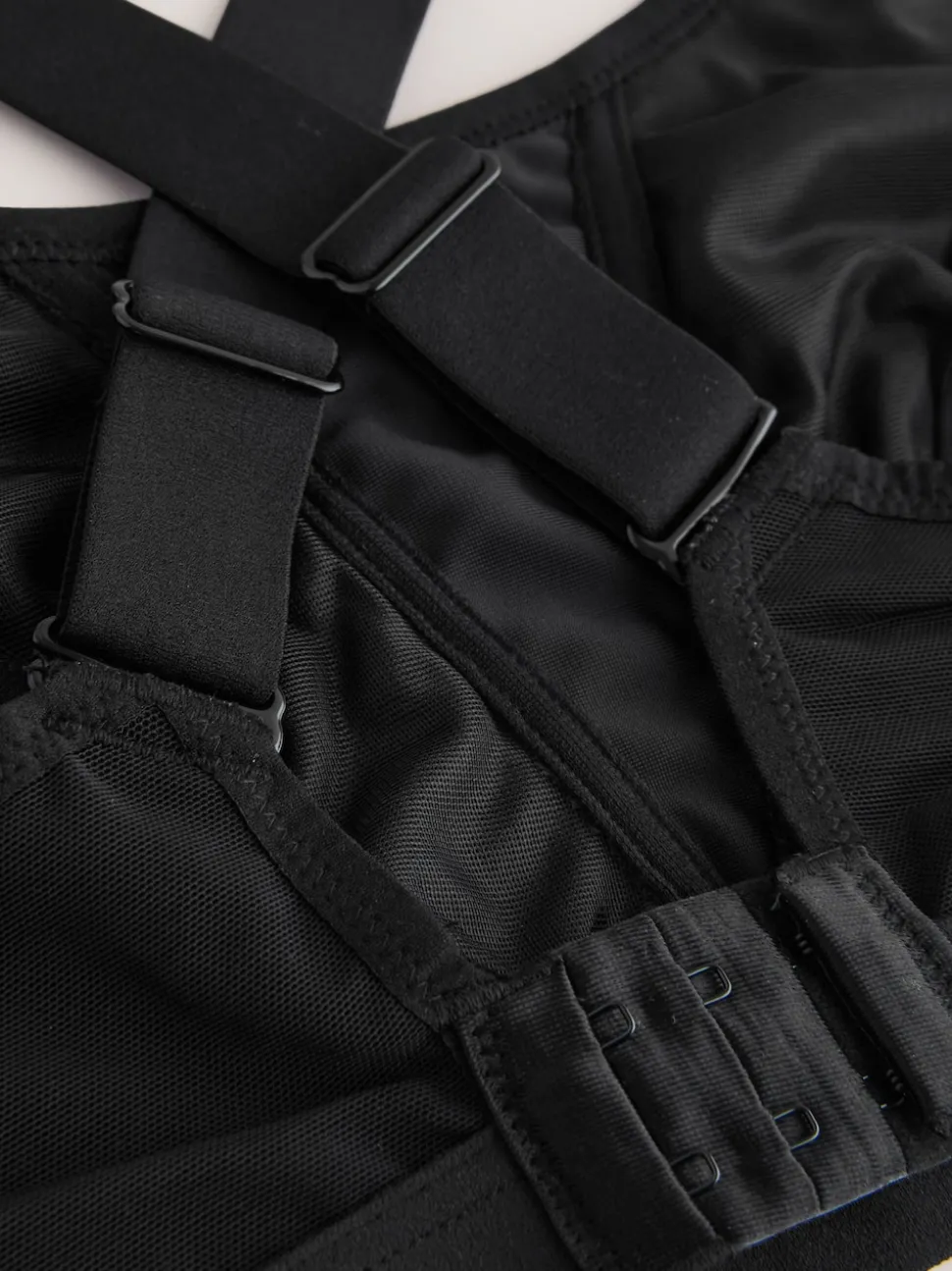 Black Active Sports High Impact Dry Tech Crop Tops 2 Pack