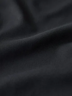 Black Active Sports Wrap Waist Cycling Shorts