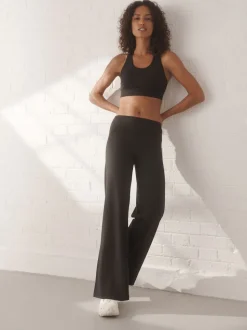 Black Active Ultimate Wide Leg Trousers