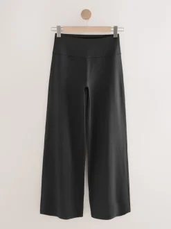 Black Active Ultimate Wide Leg Trousers