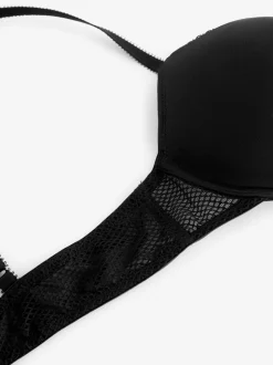 Black A-DD Push-Up Triple Boost Plunge Bra