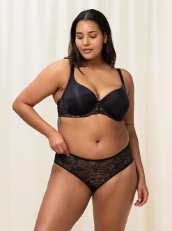 Black Amourette Charm Wired Half Cup Padded Bra