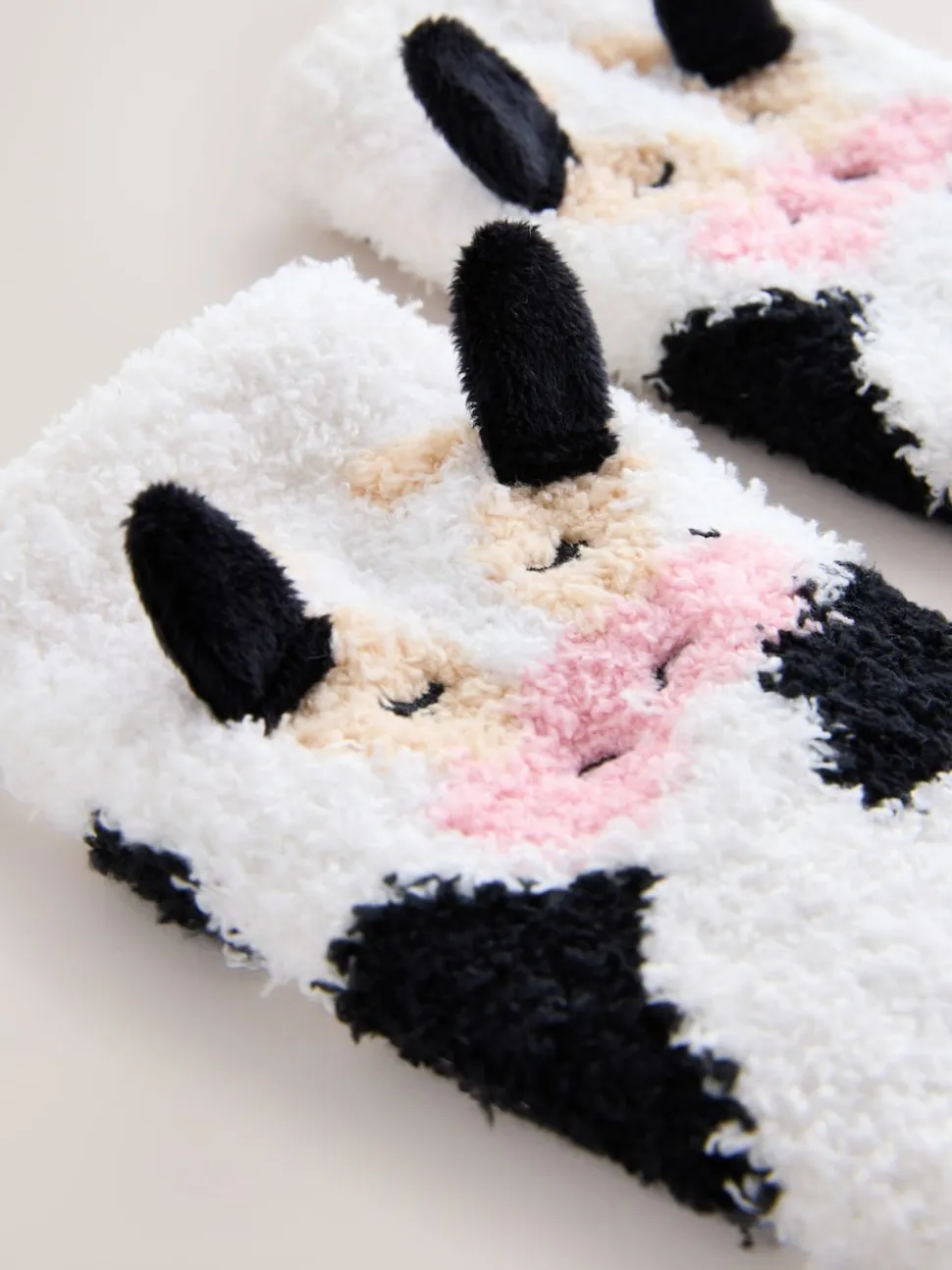 Black and White Cow 1 Pack Cosy Ankle Socks in a Gift Box