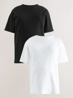 Black and White Maternity Nursing T-Shirts 2 Pack