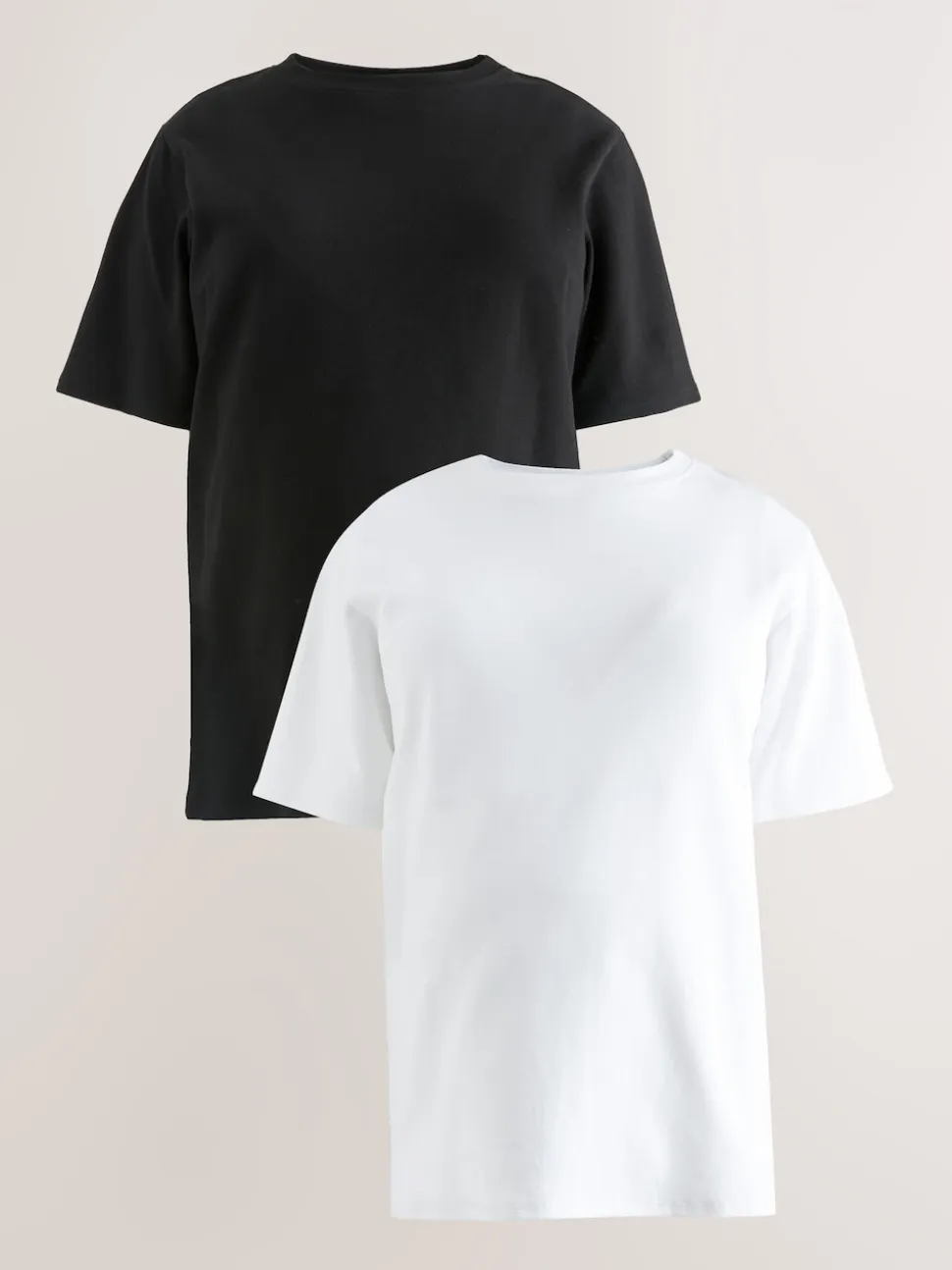 Black and White Maternity Nursing T-Shirts 2 Pack