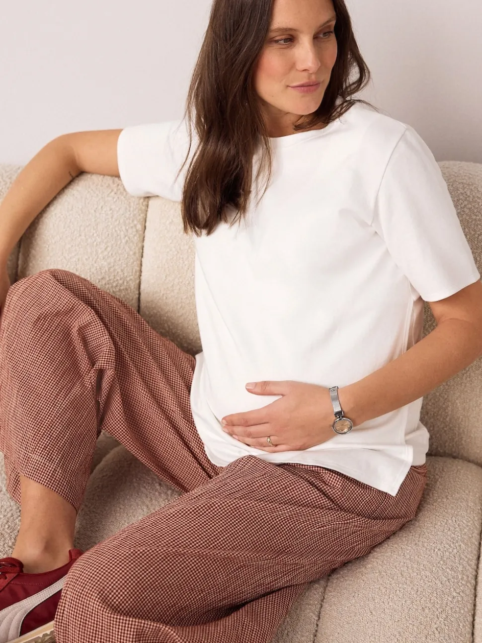 Black and White Maternity Nursing T-Shirts 2 Pack