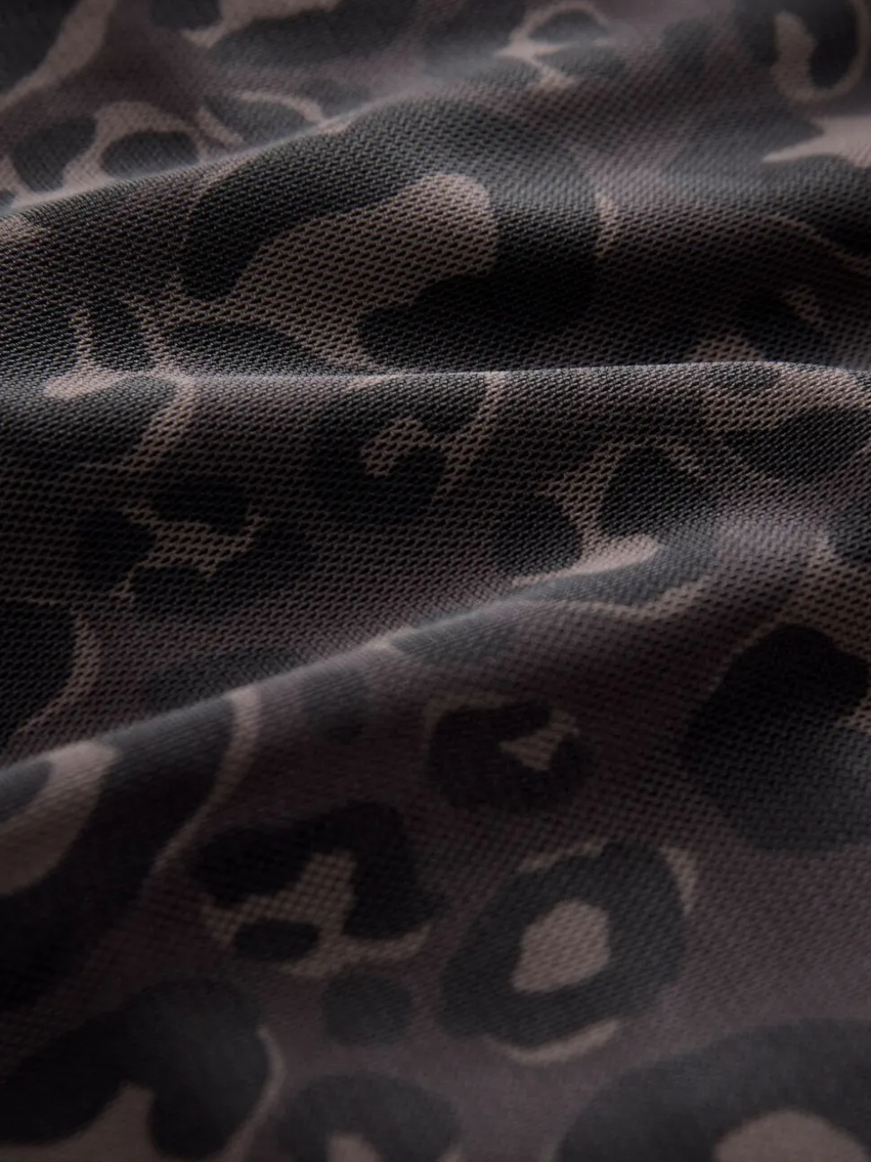 Black Animal Print Maternity Mesh Bardot Dress