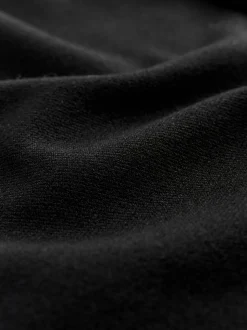 Black Barrel Leg Compact Trousers