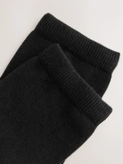 Black Basic Ankle Socks 10 Pack