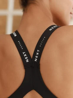 Black B-G Active High Impact Dry Tech Sports Bra
