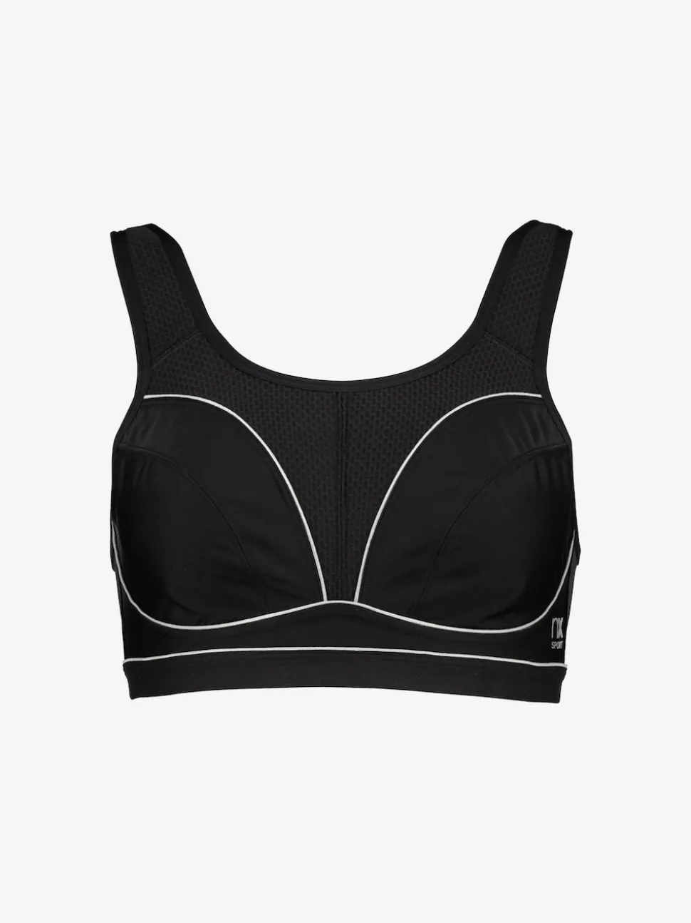 Black B-G Active Sports High Impact Dry Tech Non Pad Bra