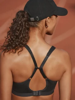 Black B-G High Impact Dry Tech Full Cup Wired Sports Bras 2 Pack