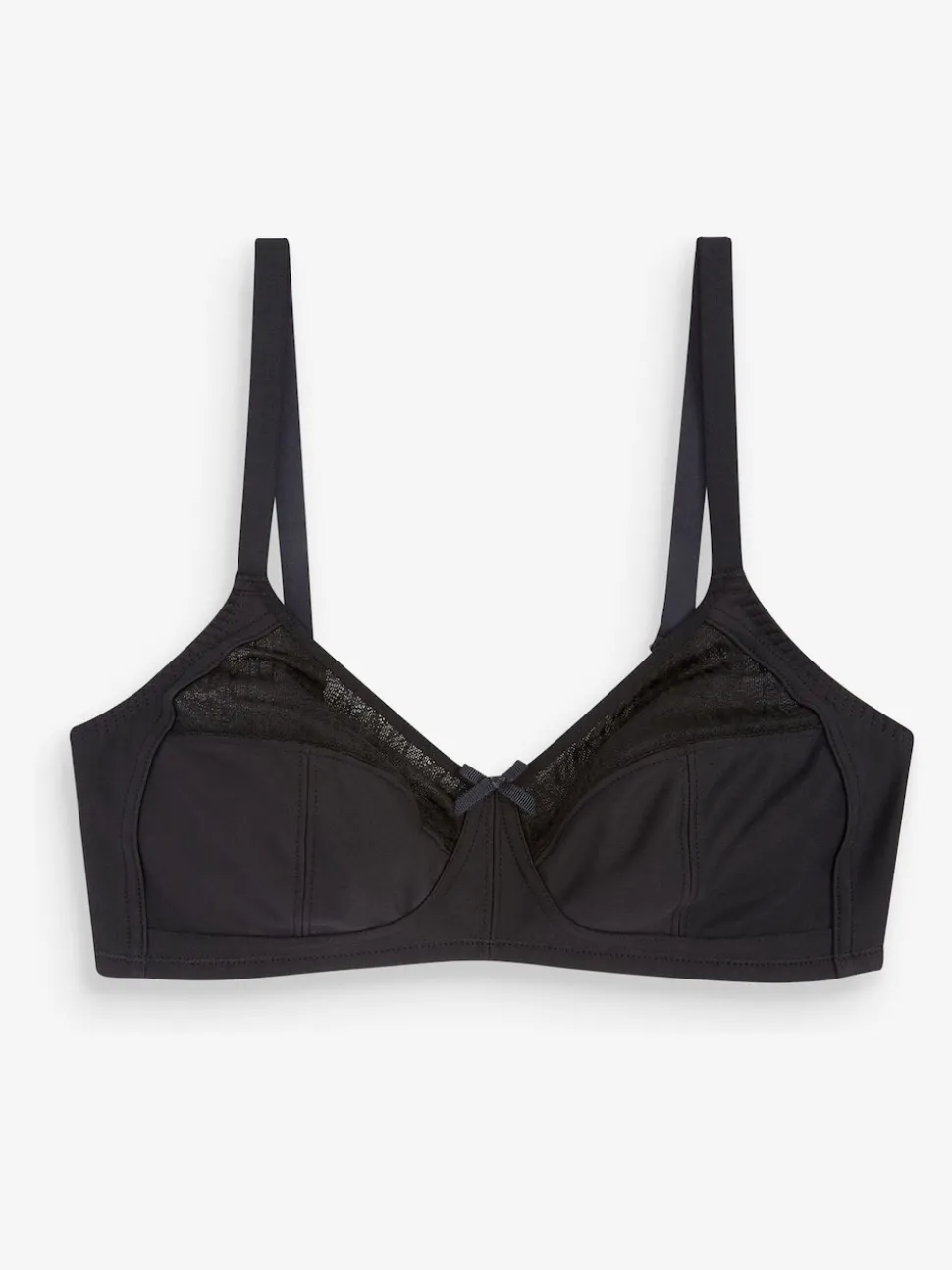 Black B-H Total Support Non Wire Full Cup Ultimate Comfort Bra