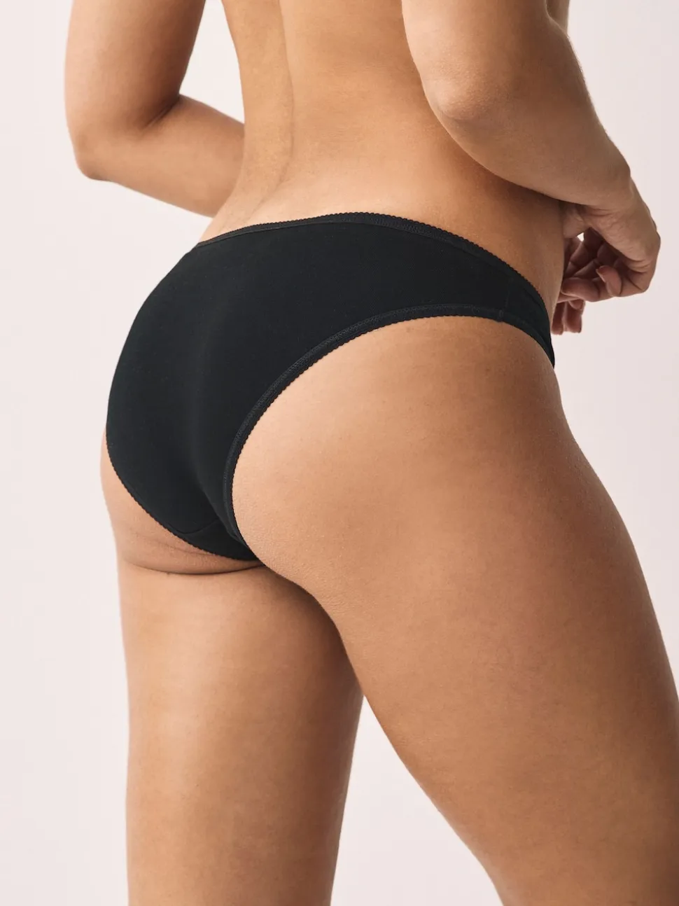 Black Bikini Cotton Rich Knickers 5 Pack