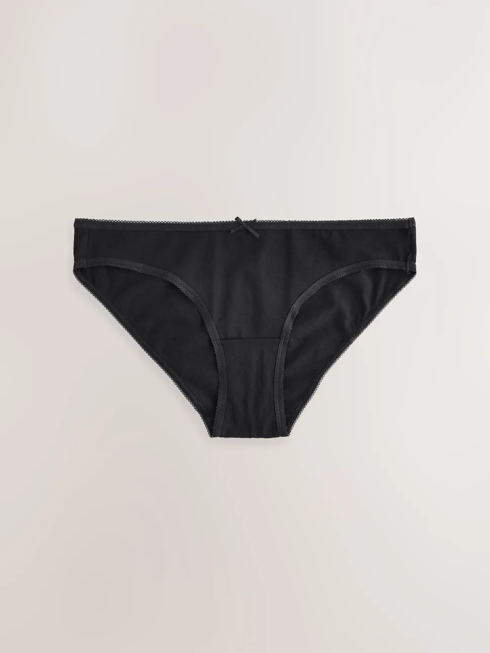 Black Bikini Cotton Rich Knickers 5 Pack