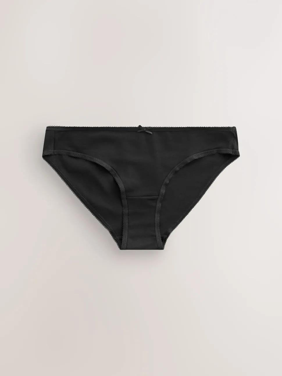 Black Bikini Cotton Rich Knickers 7 Pack