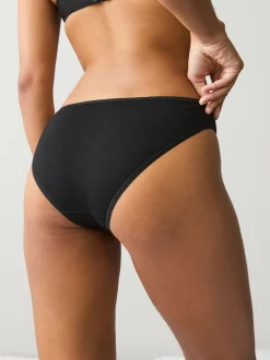 Black Bikini Cotton Rich Knickers 7 Pack