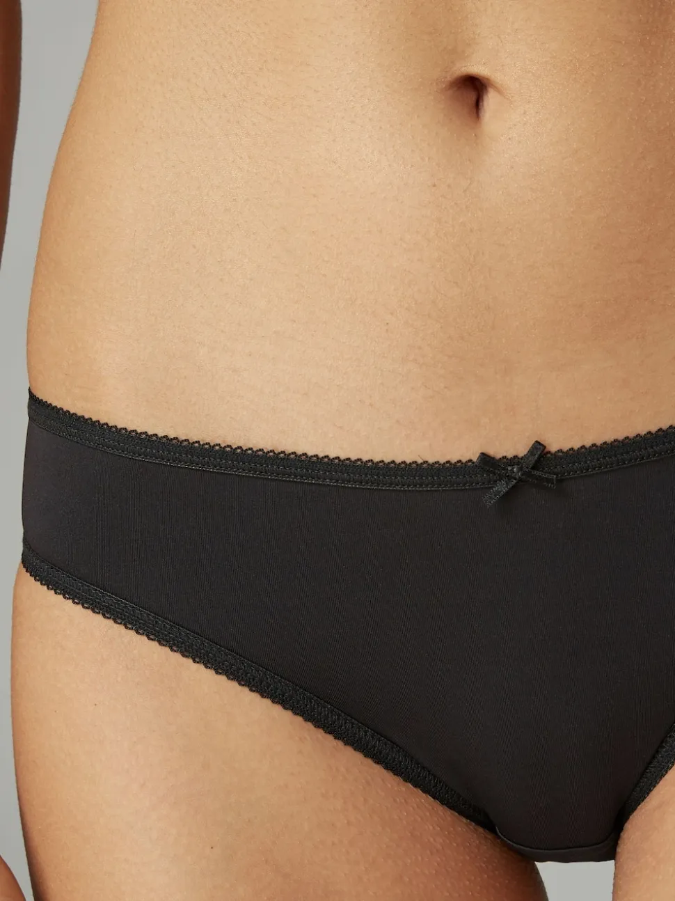 Black Bikini Microfibre Knickers 7 Pack