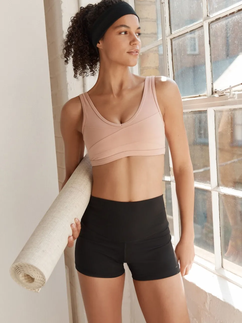 Black Booty Sports Dry Tech Tummy Control Shorts