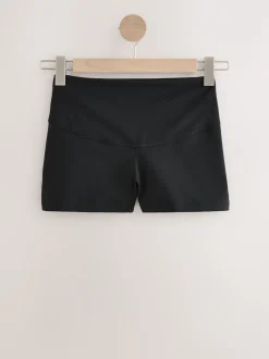 Black Booty Sports Dry Tech Tummy Control Shorts