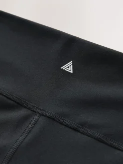 Black Booty Sports Dry Tech Tummy Control Shorts