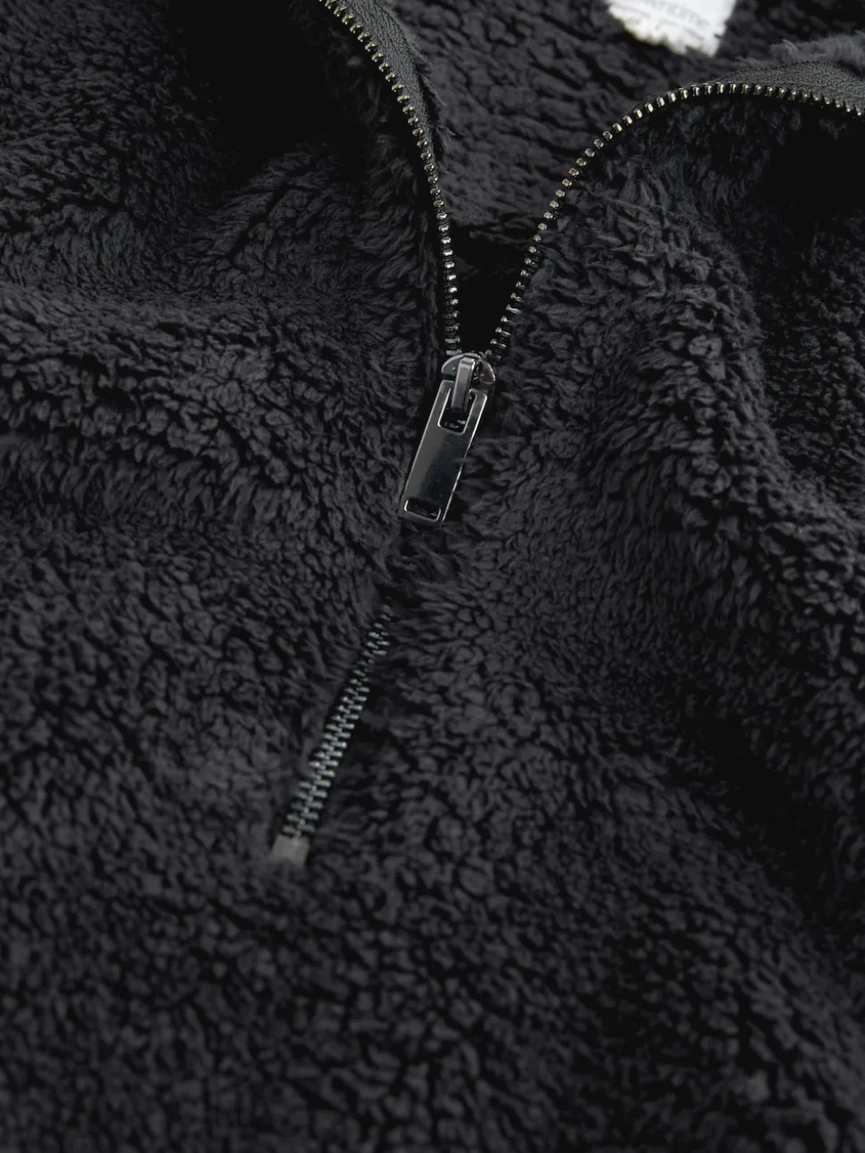 Black Borg Half Zip Fleece