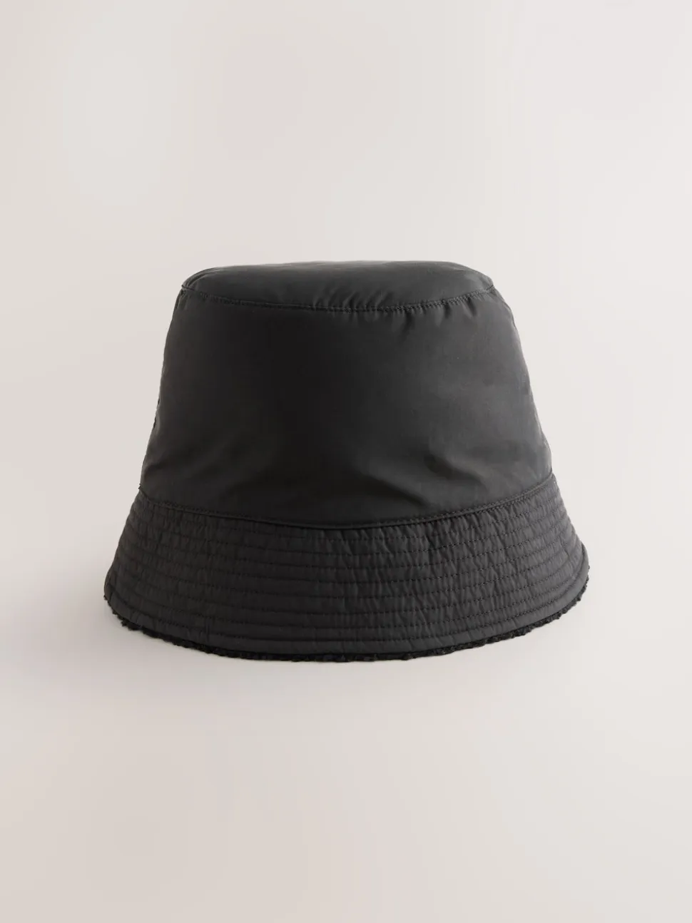 Black Borg/Nylon Reversible Bucket Hat