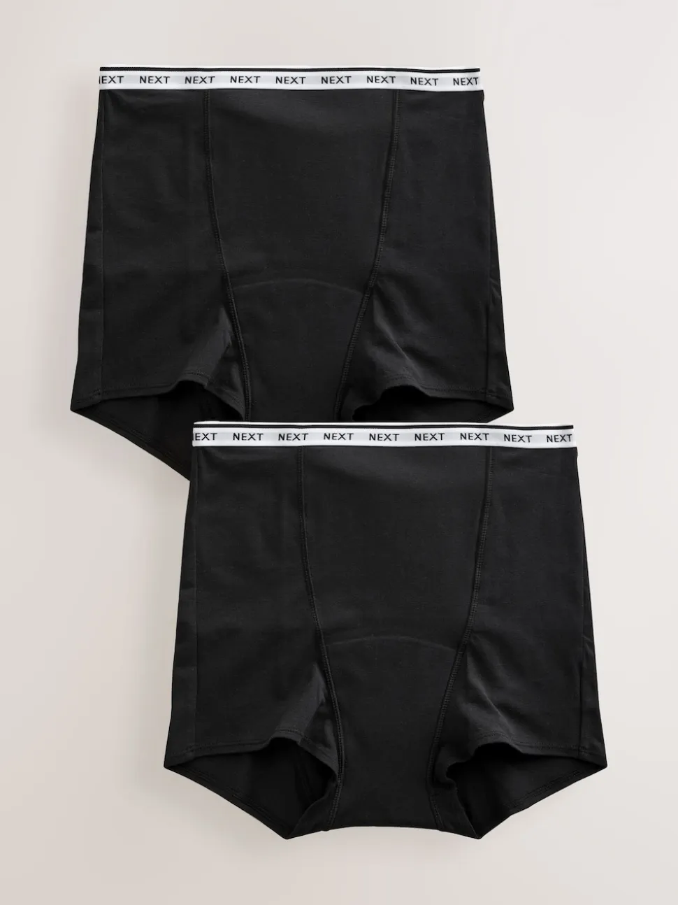 Black Boyshort Heavy Flow Period Knickers 2 Pack