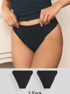 Black Brazilian Anti Leak Knickers 2 Pack