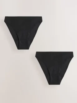 Black Brazilian Anti Leak Knickers 2 Pack