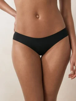Black Brazilian No VPL Comfort Knickers 7 Pack