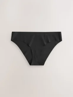 Black Brazilian No VPL Comfort Knickers 7 Pack