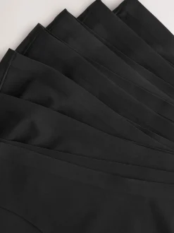 Black Brazilian No VPL Comfort Knickers 7 Pack