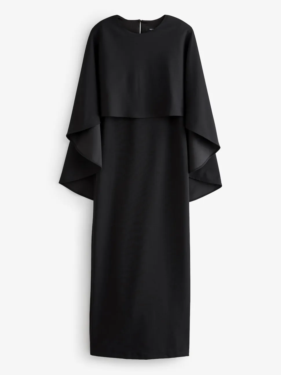 Black Cape Maxi Dress