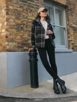 Black Cord Leggings